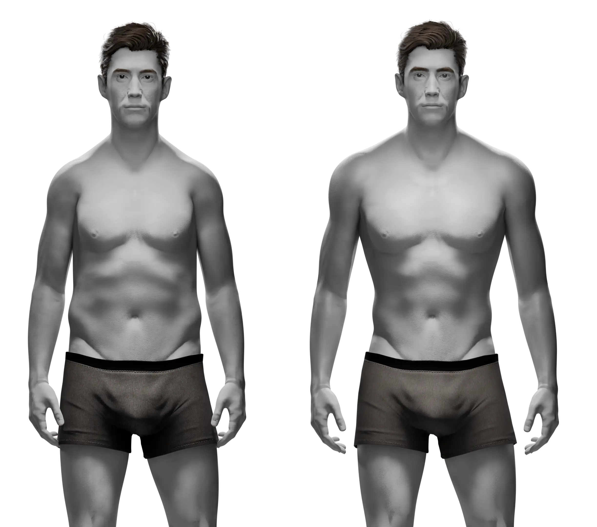 Пример толстого и худого